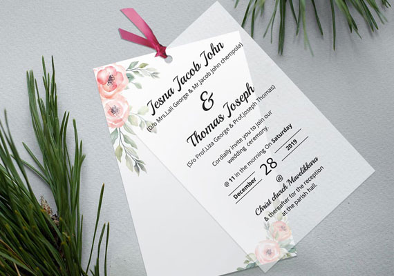 Custom made Wedding Card
